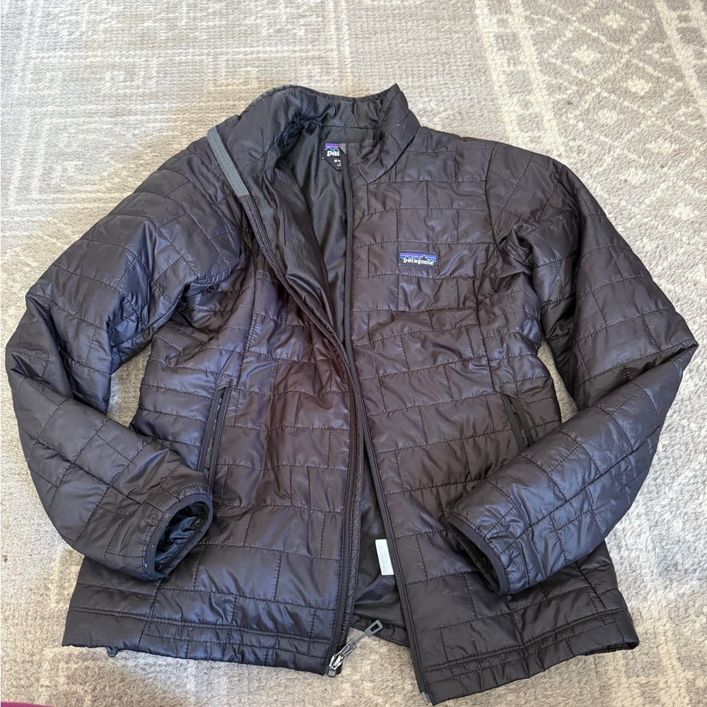 Women's Patagonia Nano Puff Quilted Jacket M Medium Black